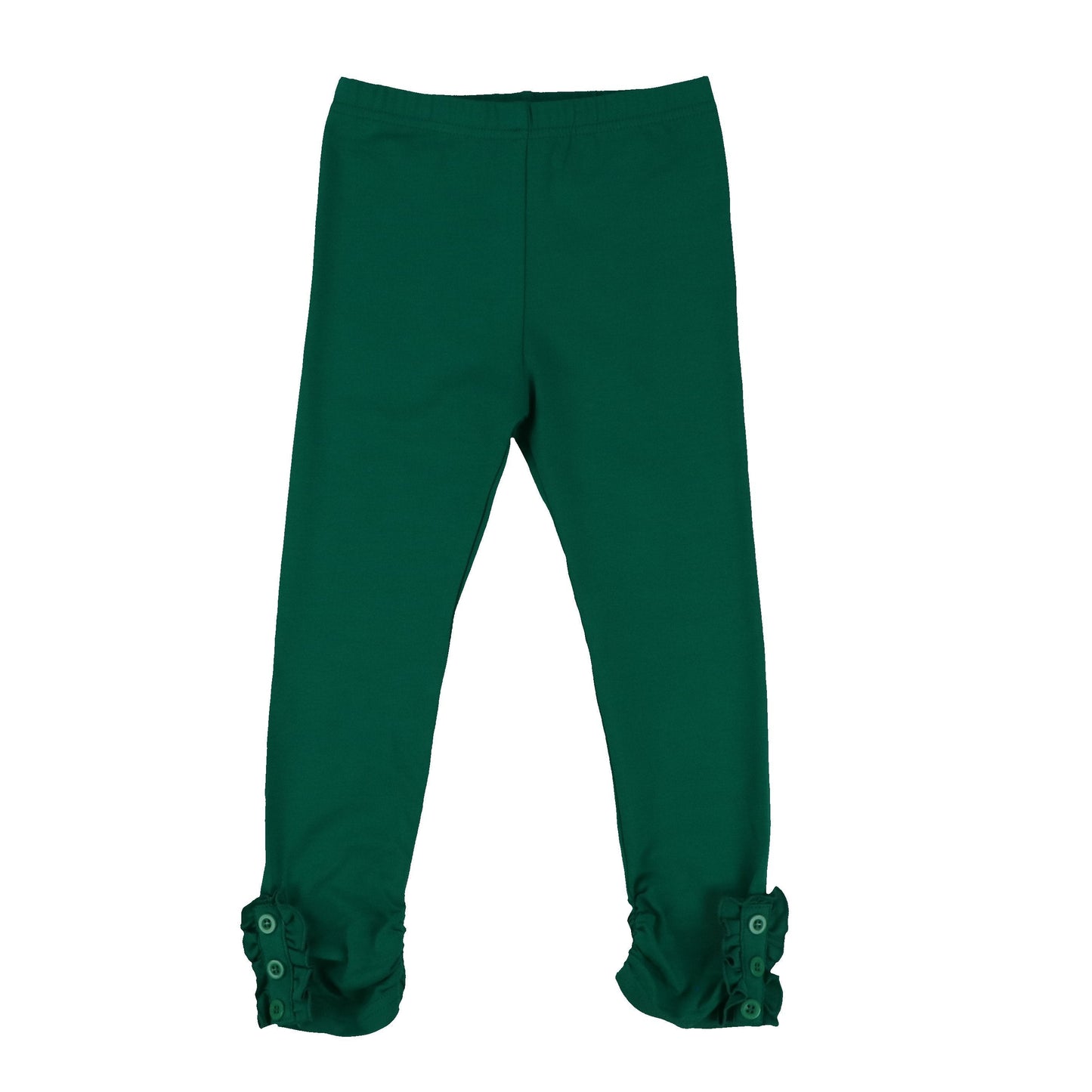 Girls Button Ruffle Pants