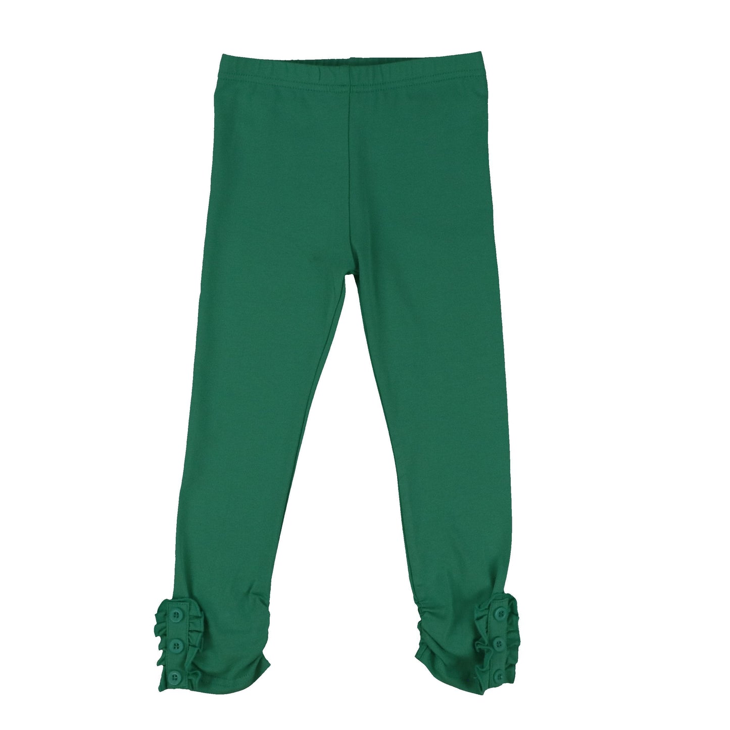 Girls Button Ruffle Pants