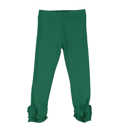 Girls Button Ruffle Pants