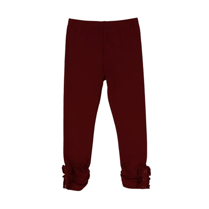 Girls Button Ruffle Pants