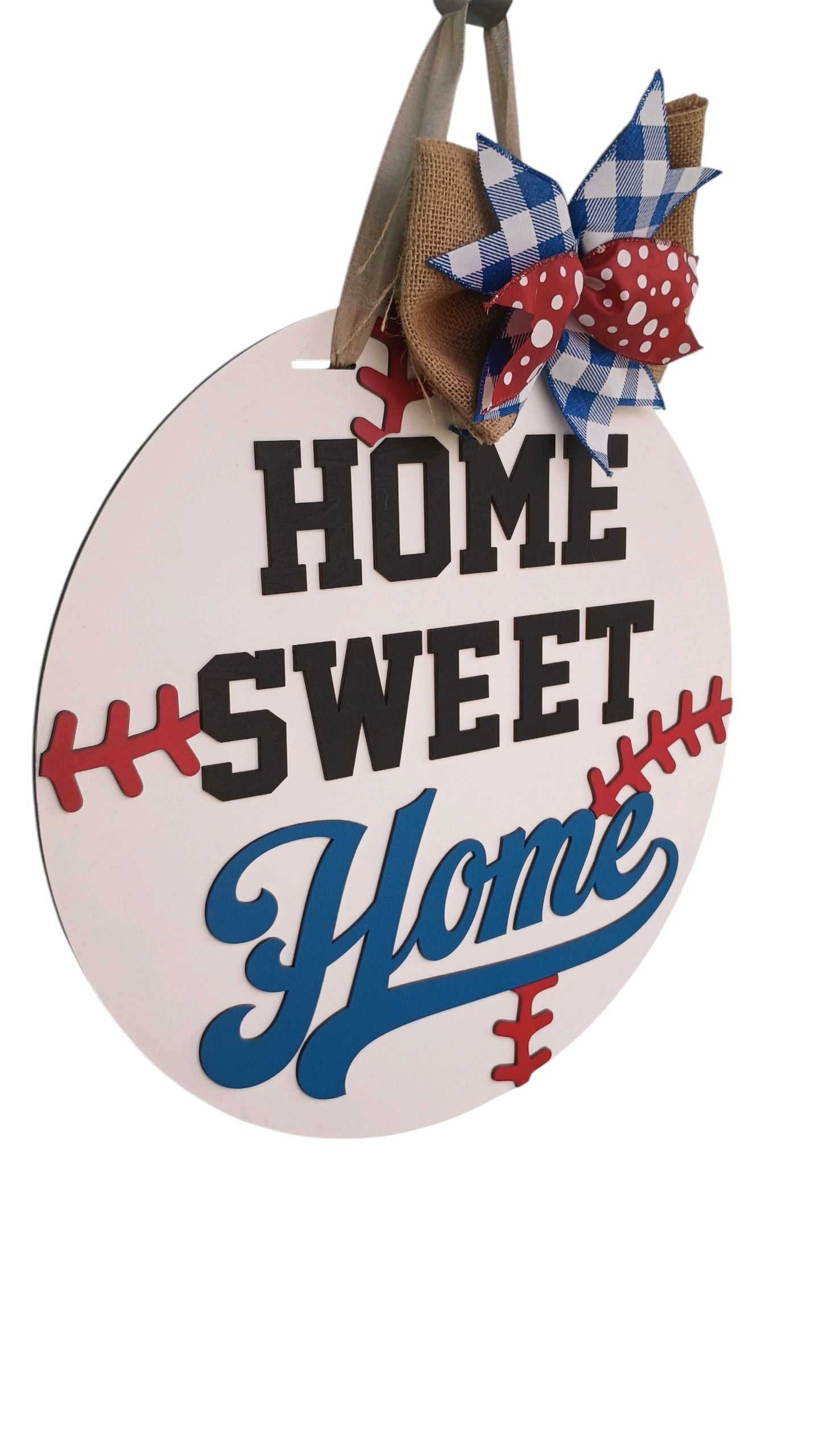 Home Sweet Home Sign – Baseball Decor