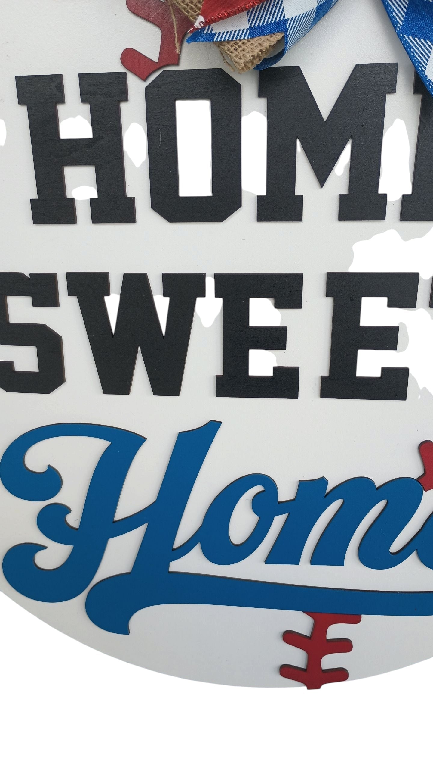 Home Sweet Home Sign – Baseball Decor