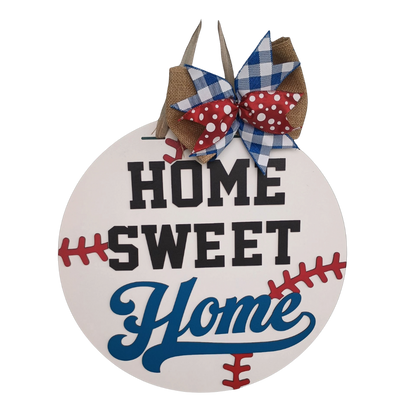 Home Sweet Home Sign – Baseball Decor