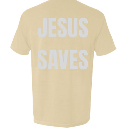 Jesus Saves Pocket Tee