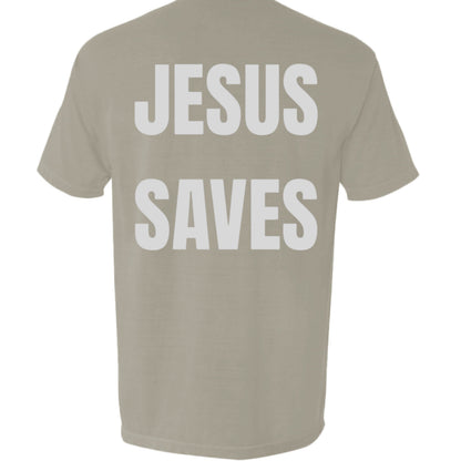 Jesus Saves Pocket Tee