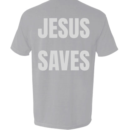 Jesus Saves Pocket Tee